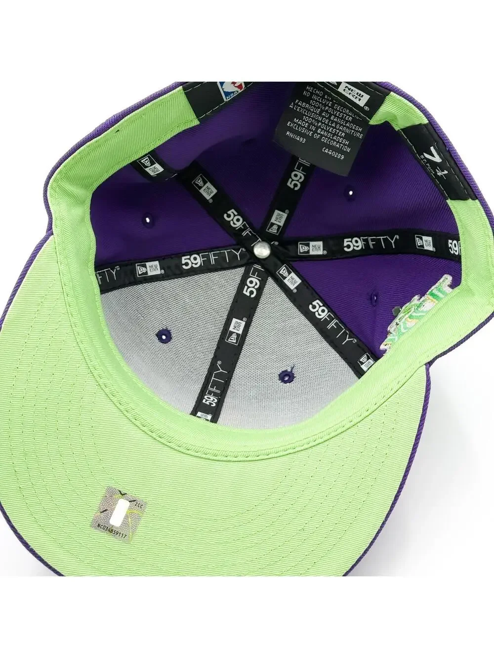 New Era Los Angeles Lakers 59FIFTY Fitted Hat Green Bottom NBA Finals Champs